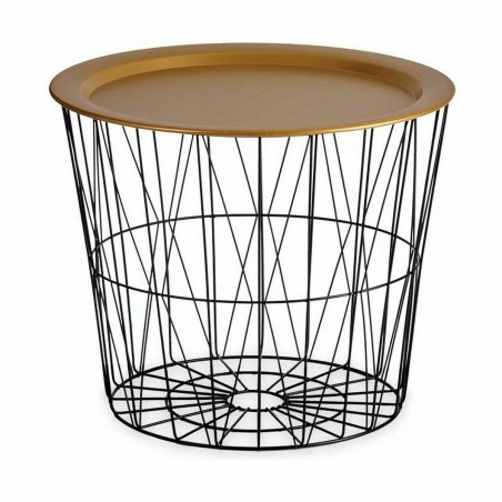 Side table Gift Decor JY21093M JY21093M Black Golden 52 x 40 x 52 cm (