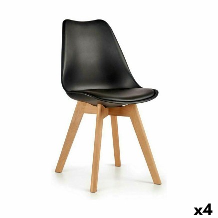 Esszimmerstuhl Gift Decor 3B 3B Braun Schwarz Holz Kunststoff 42 x 80