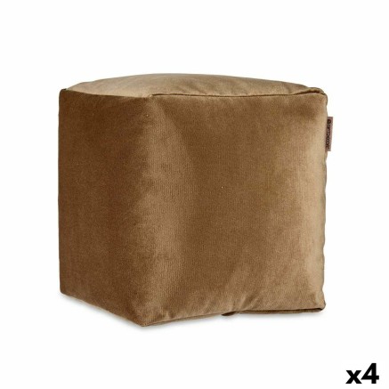 Puff Gift Decor QUADRADO-BEJE QUADRADO-BEJE Marrón Poliestireno Terci