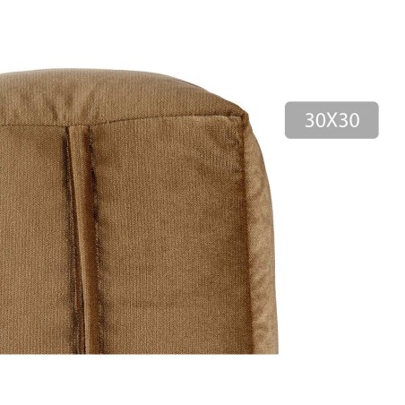 Pouf Gift Decor QUADRADO-BEJE QUADRADO-BEJE Marron polystyrène Velour