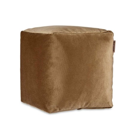 Pouf Gift Decor QUADRADO-BEJE QUADRADO-BEJE Marron polystyrène Velour