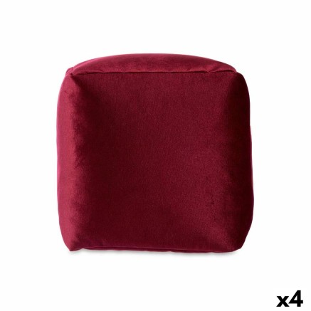 Poef Gift Decor QUADRADO-BOURDAUX QUADRADO-BOURDAUX Kastanjebruin poly