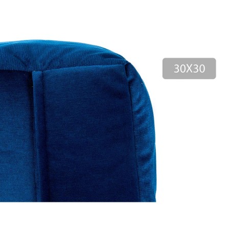 Pouffe Gift Decor QUADRADO-AZUL QUADRADO-AZUL Blue polystyrene Velvet