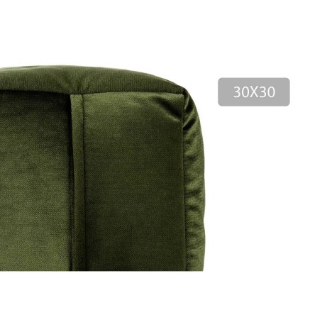 Puff Gift Decor QUADRADO-VERDE QUADRADO-VERDE grün polystyrol Samt (4 2
