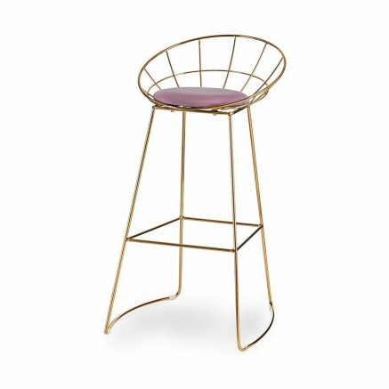 Tabouret Gift Decor 026 SILLA BAR B 026 SILLA BAR B Rose Doré Polyest 2
