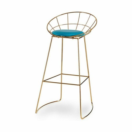 Kruk Gift Decor 026 SILLA BAR C 026 SILLA BAR C Blauw Gouden Polyester