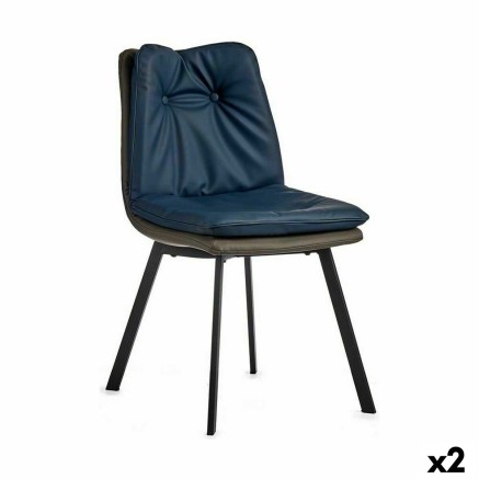 Sillón Gift Decor 4D 4D Azul Negro Gris 62 x 85 x 47 cm Botones (2 Un