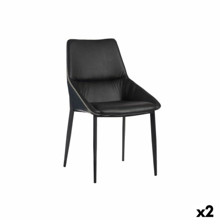 Sessel Gift Decor 5C 5C Blau Schwarz 50 x 87 x 61 cm Flechten (2 Stüc