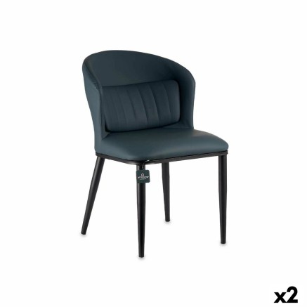 Leunstoel Gift Decor 1A 1A Blauw Zwart 51 x 83,5 x 54 cm Cirkelvormig
