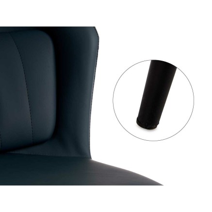 Poltrona Gift Decor 1A 1A Azzurro Nero 51 x 83,5 x 54 cm Rotondo (2 Un 2
