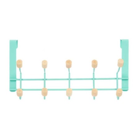 Kapstok voor deur Berilo W7912-10NB-GREEN W7912-10NB-GREEN Groen Hout