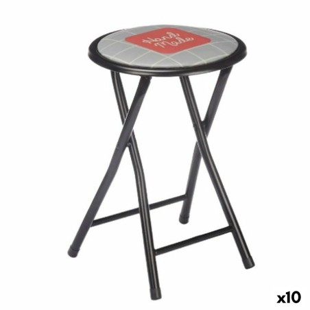 Opvouwbare stoel Gift Decor 70951 Hand Made Bruin Zwart Grijs Tegel PV