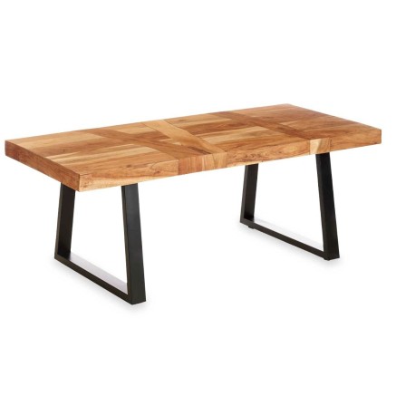 Side table Gift Decor FM 0323-054 Trama Brown Black 120 x 60 x 48 cm 1