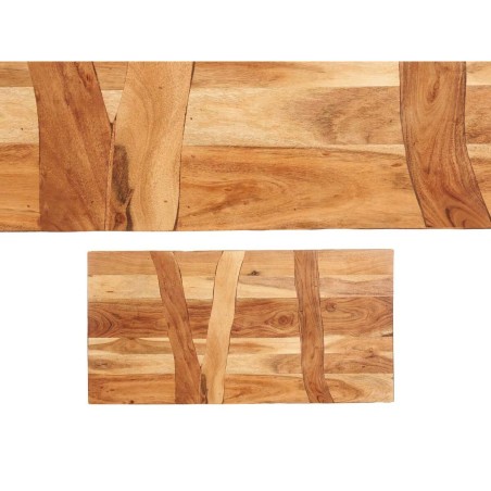 Mesa auxiliar Gift Decor FM 0323-054 Trama Marrón Negro 120 x 60 x 48