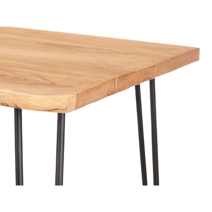 Side table Gift Decor FM 0323-112 Live Edge Brown Black 120 x 60 x 46 2