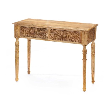 Meuble d'Entrée avec 2 Tiroirs Gift Decor 39 39 Marron 98 x 77 x 42 c