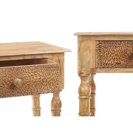 Meuble d'Entrée avec 2 Tiroirs Gift Decor 39 39 Marron 98 x 77 x 42 c