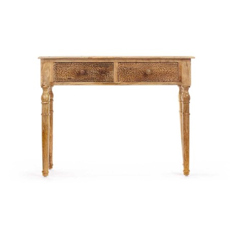 Meuble d'Entrée avec 2 Tiroirs Gift Decor 39 39 Marron 98 x 77 x 42 c
