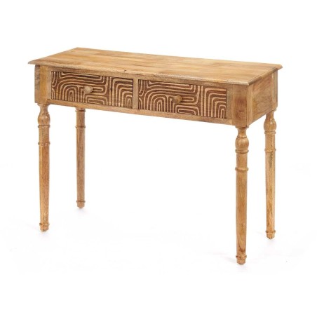 Recibidor con 2 Cajones Gift Decor 40 40 Marrón 98 x 77 x 42 cm Curva