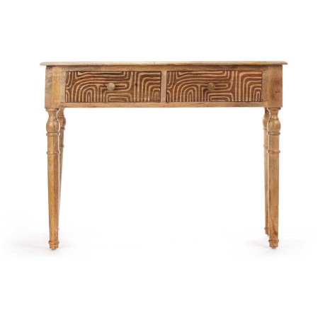 Meuble d'Entrée avec 2 Tiroirs Gift Decor 40 40 Marron 98 x 77 x 42 c