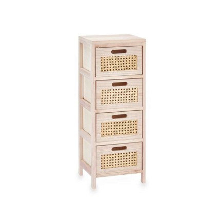 Cajonera Gift Decor 923515-4 Rattan Natural 27 x 73 x 25 cm 4 cajones