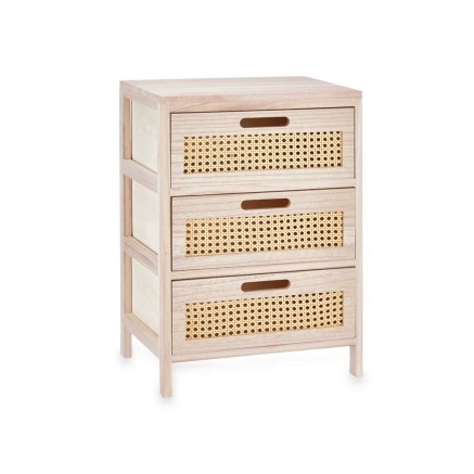 Cassettiera Gift Decor 923516-3 Rattan Naturale 40 x 58 x 29 cm 3 cass