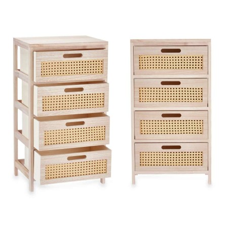 Cajonera Gift Decor 923516-4 Rattan Natural 40 x 73 x 29 cm 40 x 70 x