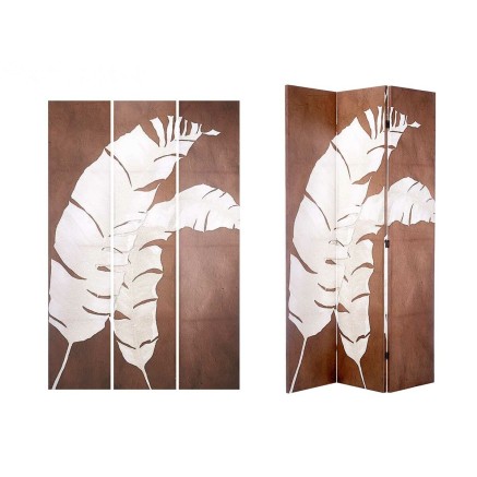 Kamerscherm Gift Decor PC343328 PC343328 Wit Bruin Canvas 122 x 2,5 x 2