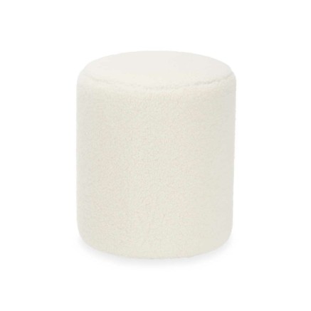 Puff Gift Decor TR23020-1 TR23020-1 Blanco Tela Madera MDF