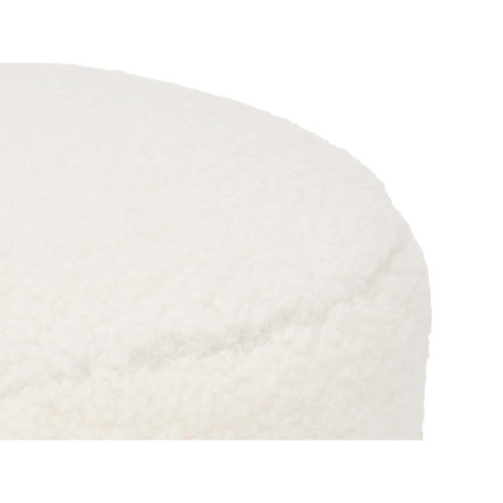 Pouf Gift Decor TR23020-1 TR23020-1 Blanc Tissu Bois MDF