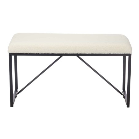 Panca Gift Decor TR23063-1 TR23063-1 Bianco Metallo Stoffa 81 x 42 x 3