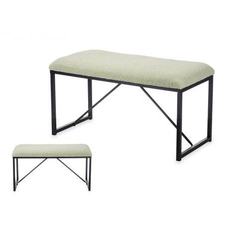 Bank Gift Decor TR23063-3 TR23063-3 Groen Metaal Stof 81 x 42 x 38 cm