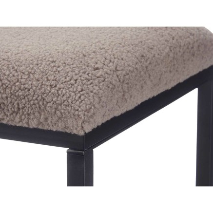 Bank Gift Decor TR23063-4 TR23063-4 Braun Metall Stoff 81 x 42 x 38 cm 2