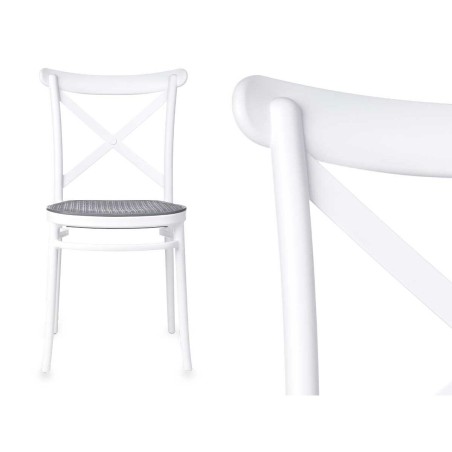 Chaise Ibergarden PC-175 PC-175 Blanc Gris 4 Unités