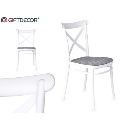 Silla Ibergarden PC-175 PC-175 Blanco Gris 4 Unidades