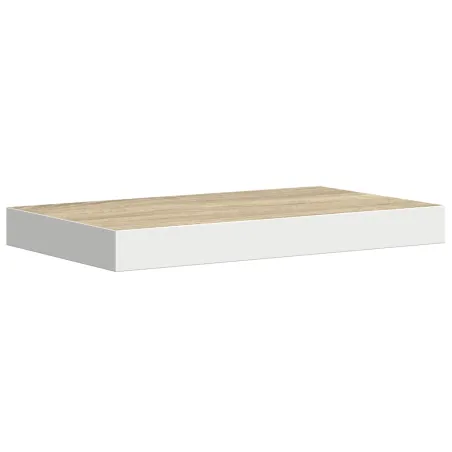 Étagère murale flottante Chêne et blanc 40x23x3,8 cm MDF