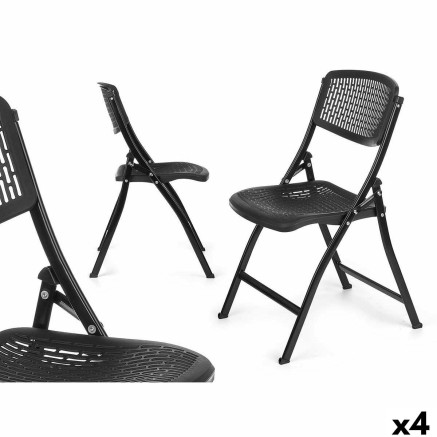 Gepolsterte Campingstuhl Gift Decor ZJ-Y59BL ZJ-Y59BL Schwarz 59 x 50