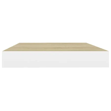 Étagères flottantes 4 pcs Chêne et blanc 40x23x3,8 cm MDF