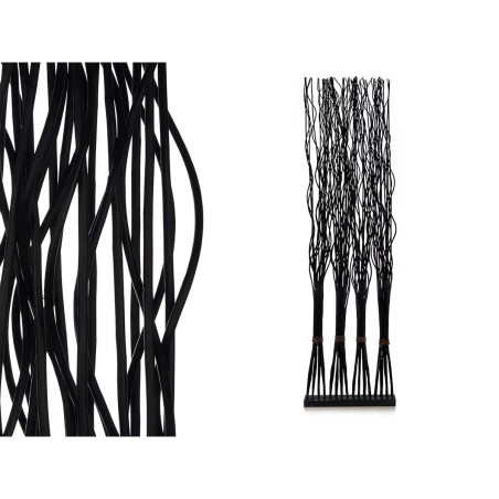 Paravento Gift Decor MJ84091-N MJ84091-N Nero Legno di salice 50 x 182