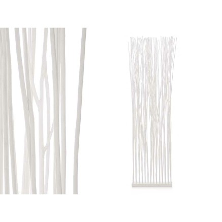 Paravento Gift Decor MJ39134-W Varas Bianco Legno di salice 50 x 185 x