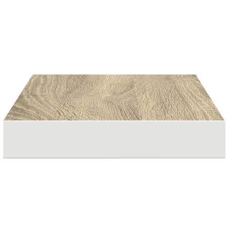 Étagères flottantes 4 pcs chêne et blanc 50x23x3,8 cm MDF