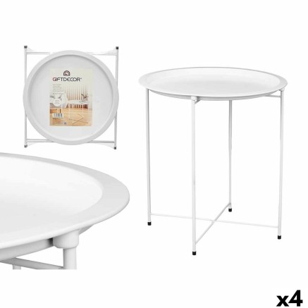 Folding Side Table Gift Decor WR4405.1 WR4405.1 White 46,8 x 50,2 x 46