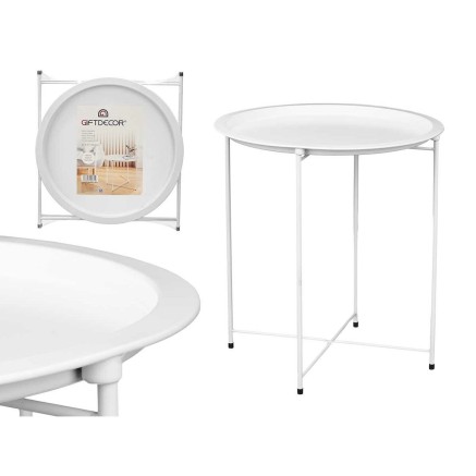 Table d'Appoint Pliable Gift Decor WR4405.1 WR4405.1 Blanc 46,8 x 50,2 2