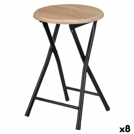 Sgabello Gift Decor WR7007M WR7007M Naturale PVC Metallo Legno MDF 30
