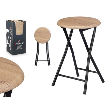 Sgabello Gift Decor WR7007M WR7007M Naturale PVC Metallo Legno MDF 30 2