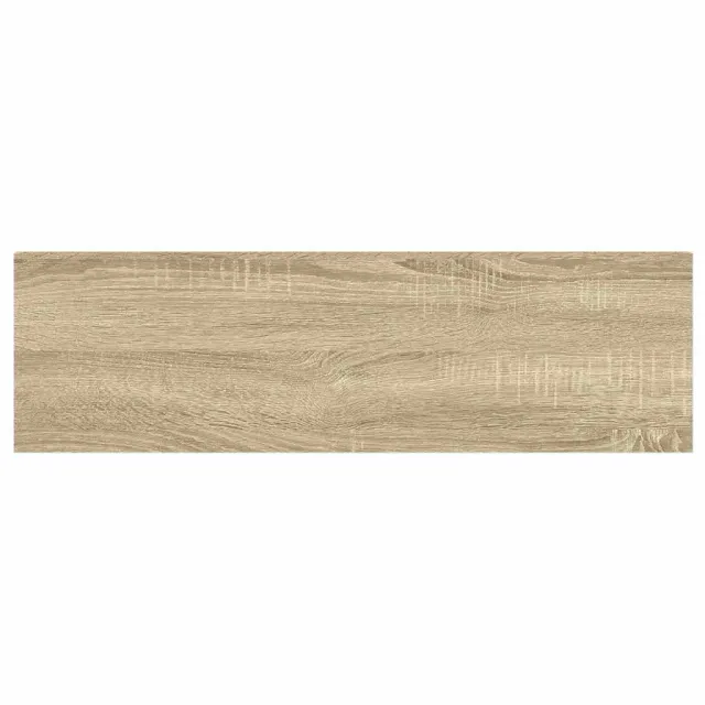 Étagères flottantes 2 pcs chêne et blanc 80x23,5x3,8 cm MDF