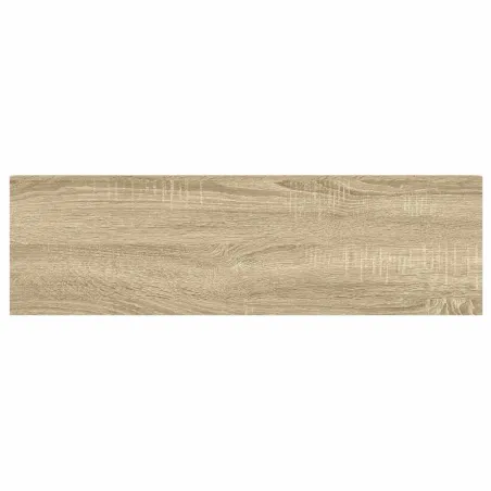 Étagères flottantes 2 pcs chêne et blanc 80x23,5x3,8 cm MDF