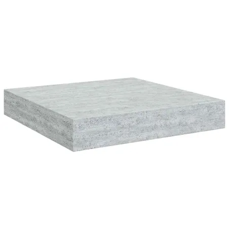 Étagère murale flottante gris béton 23x23,5x3,8 cm MDF