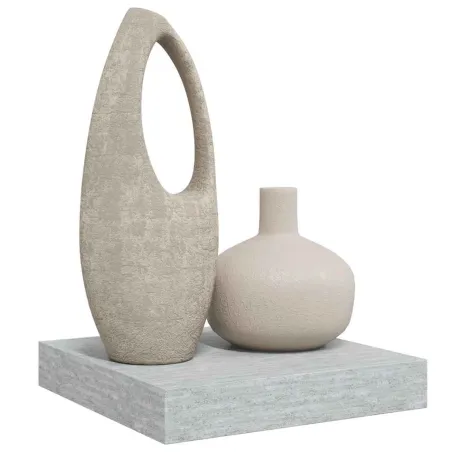 Étagère murale flottante gris béton 23x23,5x3,8 cm MDF