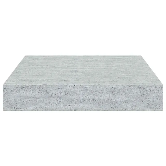 Étagères murales flottantes 4 pcs gris béton 23x23,5x3,8 cm MDF